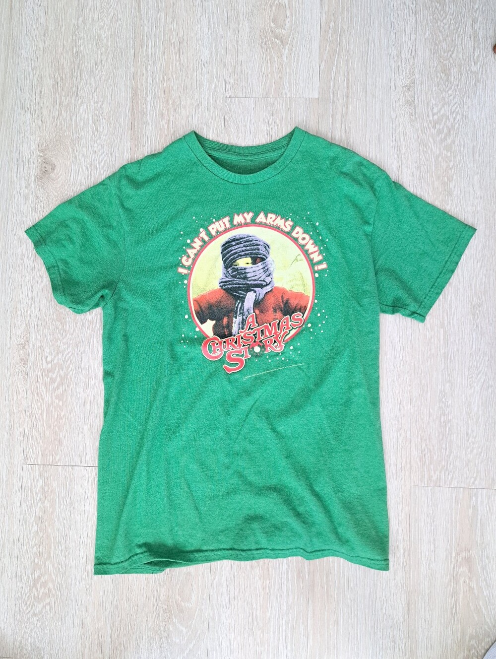 Green "A Christmas Story" Men's Graphic Tee Sz M